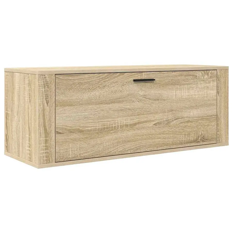 vidaXL - Wandschoenenkast - Bruin - Bewerkt hout