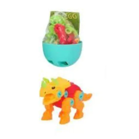 Depesche Dino World Construction Egg, 1 Stück, 5-fach sortiert