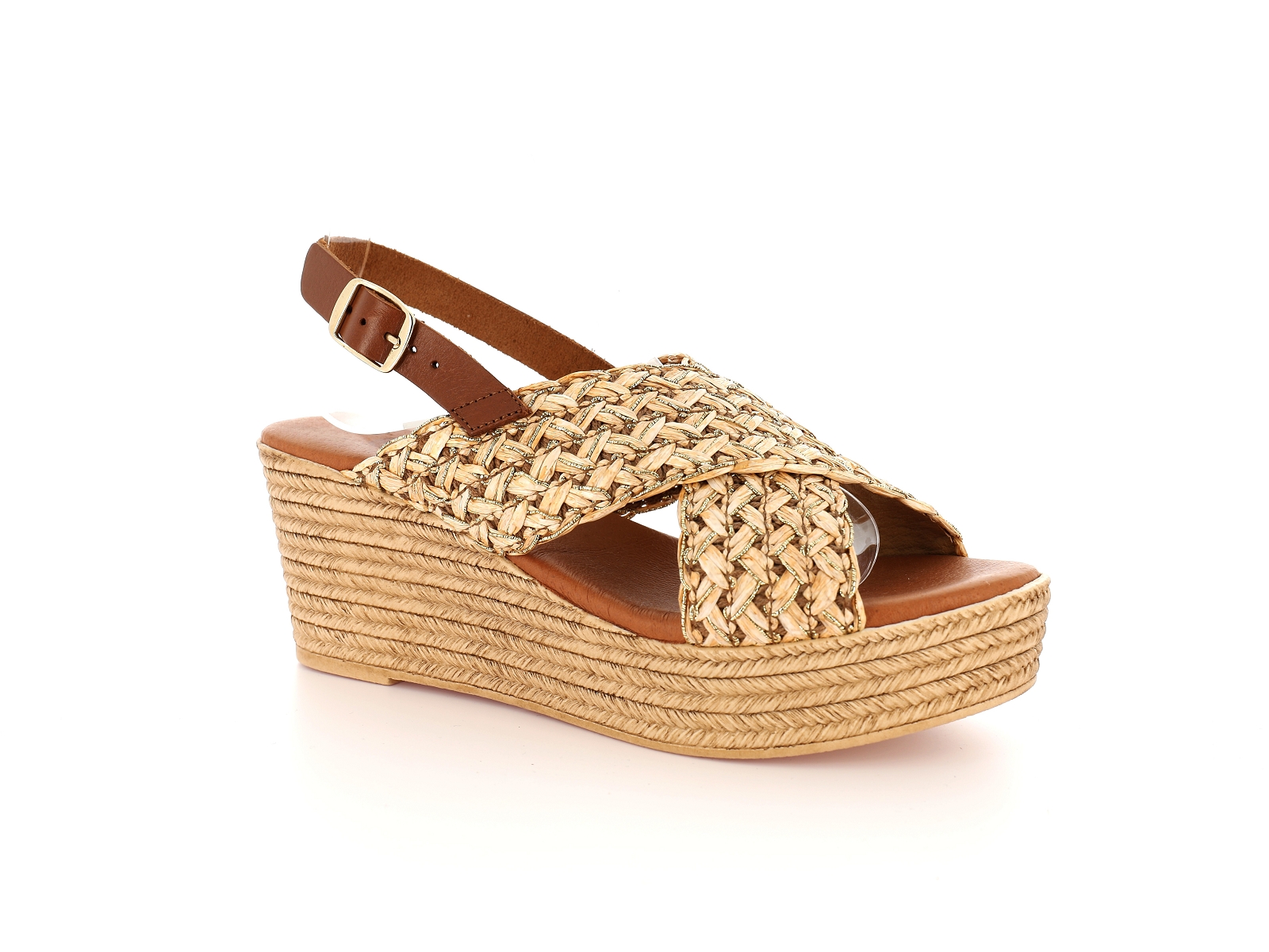 Chaussures du chateau-27228 Matières combinées Naturel