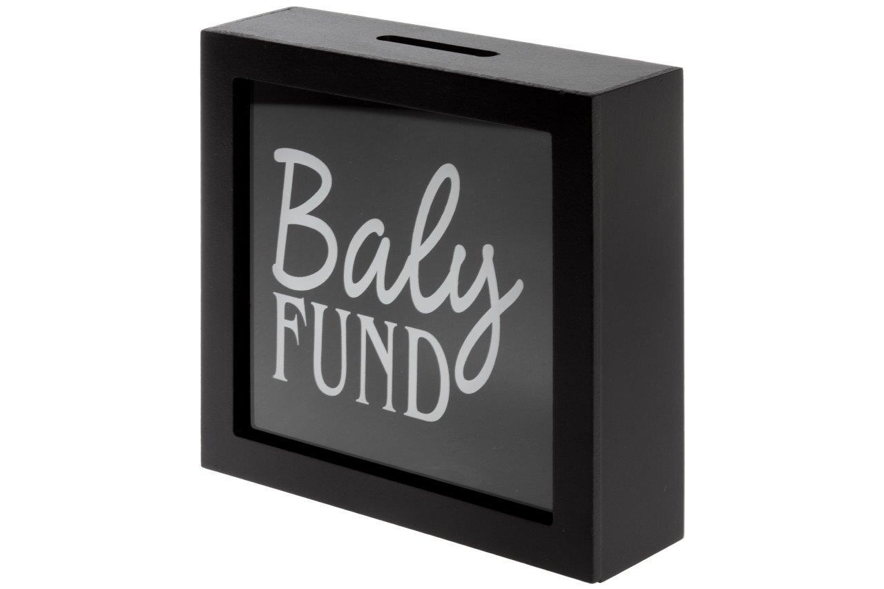 Spardose SAKURA - schwarz - Baby Fund