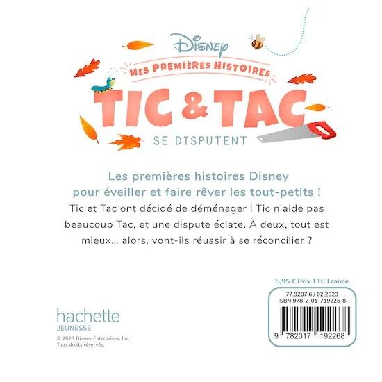 Disney Baby -Mes Premières Histoires - Tic Tac se disputent   de               Hachette Jeunesse Disney