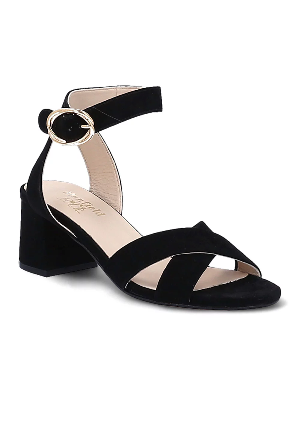SANDALE BIRMINGHAM VELOURS NOIR