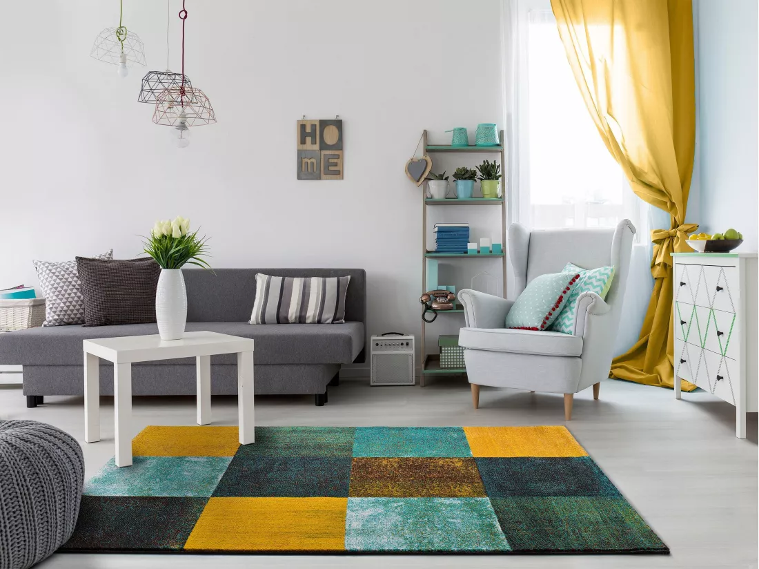 Tapis intérieur - géométrique - multicolore - 200 x 290 cm - MOAR