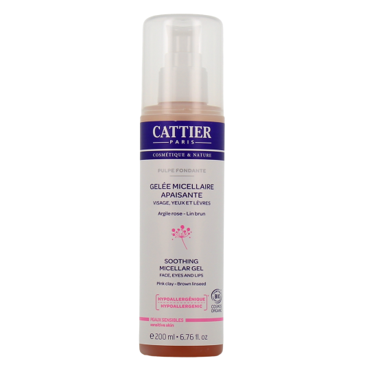 Cattier gelée micellaire apaisante - Démaquillant et nettoyant bio