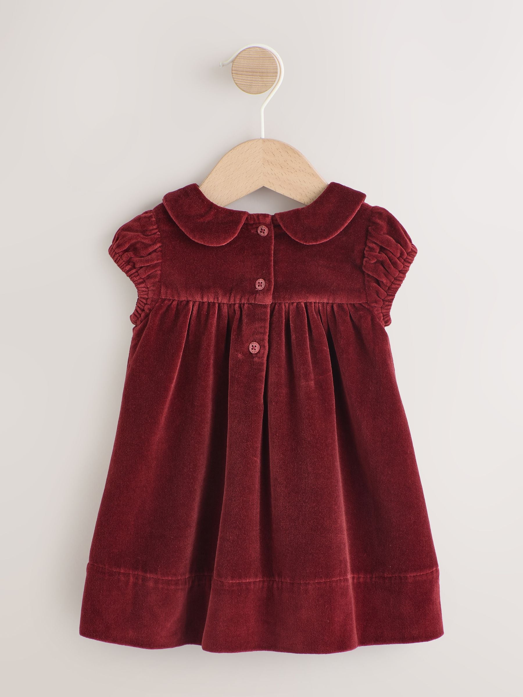 Rood Kerstmis - Baby fluwelen jurk (0mnd -2jr)