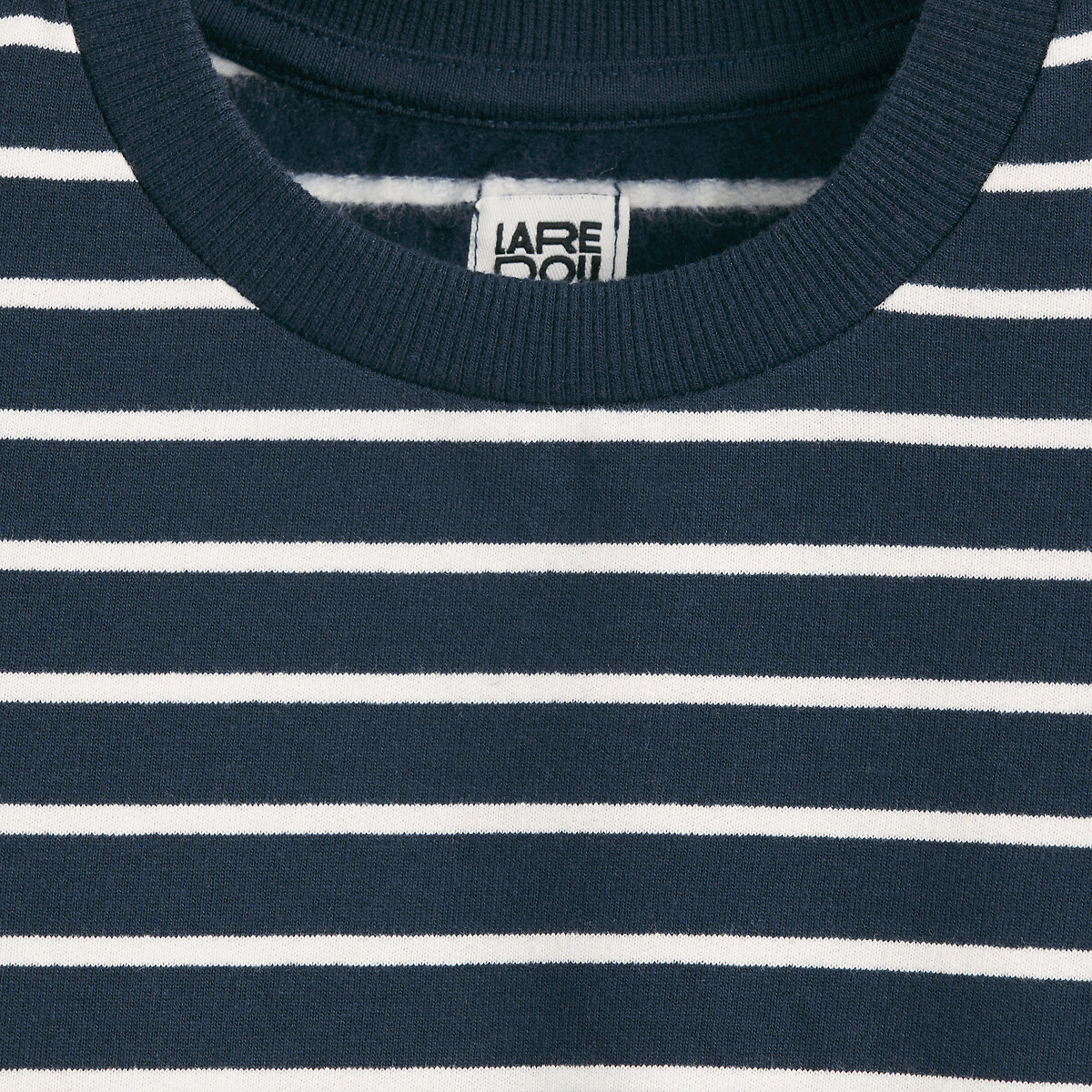 COLEÇÃO LA REDOUTE<br>Vestido listrado de mangas compridas em fleece
