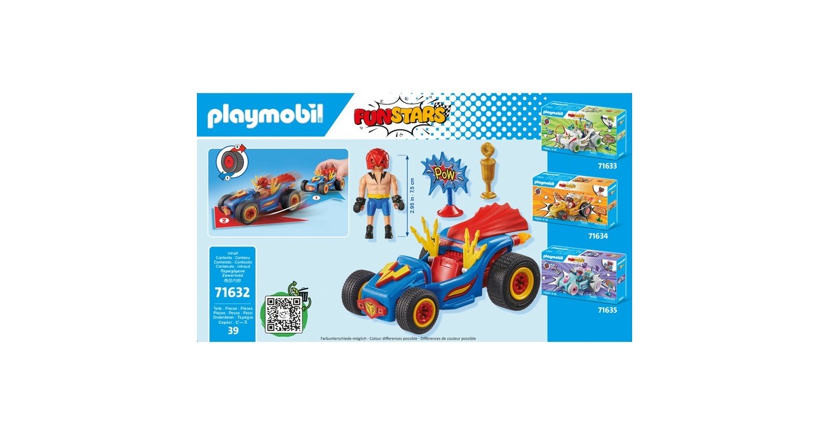 PLAYMOBILFunstars - Racing Wrestler Constructiespeelgoed  (71632)