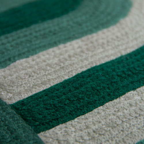 Kussen linnen/wool Arch green