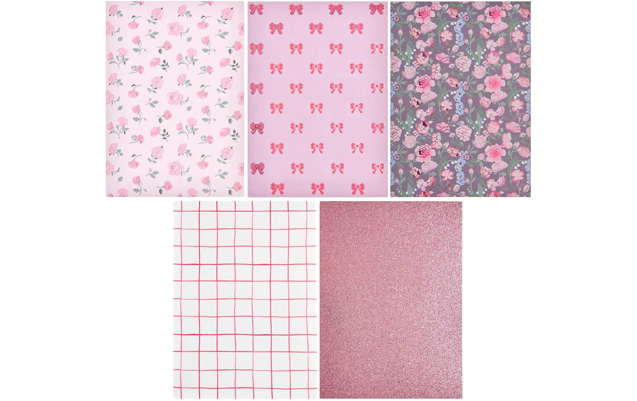 Motivpapier La Vie En Rose A4, 270 g/m², MehrfarbigMotivpapierblock