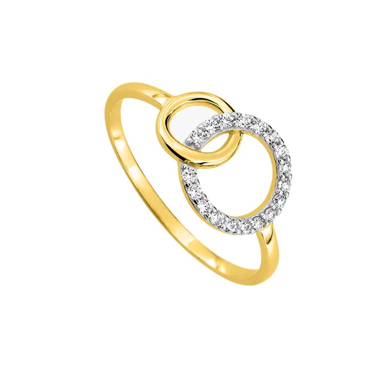 Bague Femme - Oxyde de zirconium - Or 9 Carats