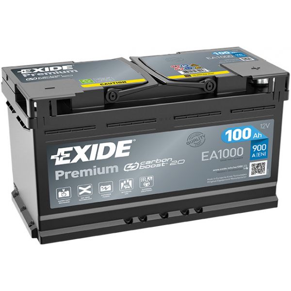 Exide Bateria Premium 100ah 900en  d. Ea1000
