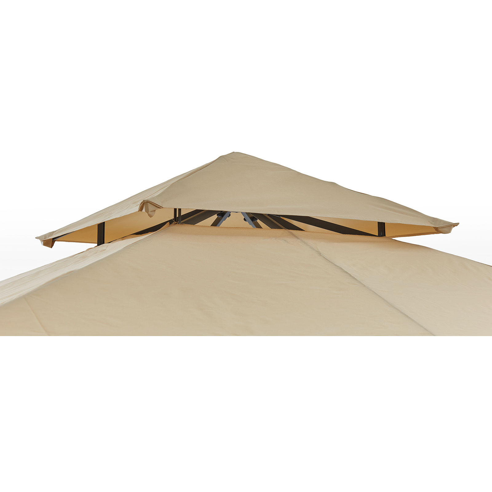 Pavillon - beige-anthrazit -3x3 Meter