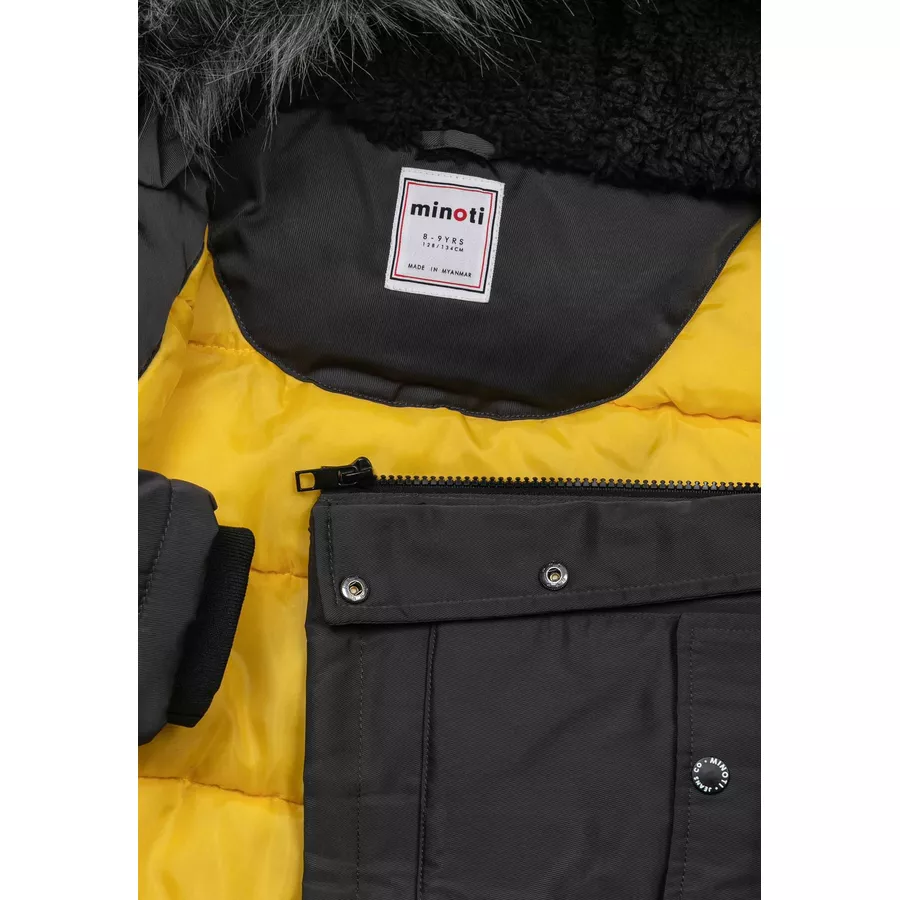 MINOTI Parka mit Kapuze Dunkelgrau