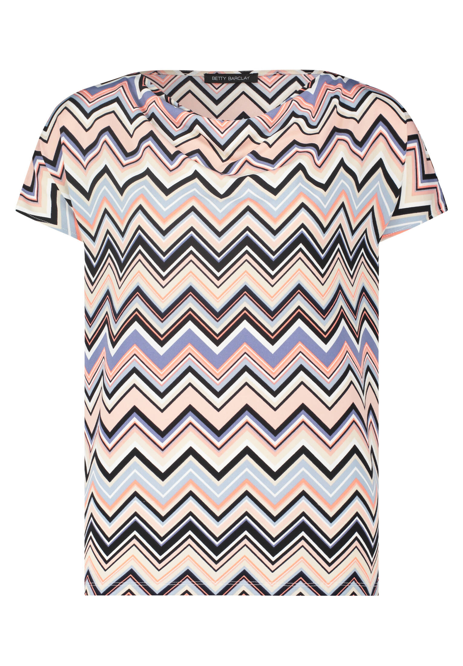 Betty Barclay| Damen Printshirt mit Wasserfallausschnitt