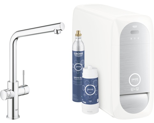 GROHE keukenkraan met belucht water, GROHE BLUE HOME, chroom 31454001