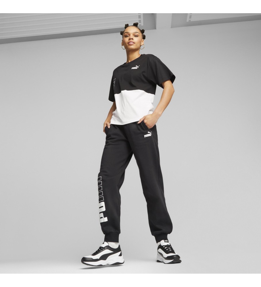 Camiseta Puma Power Colorblock, preta