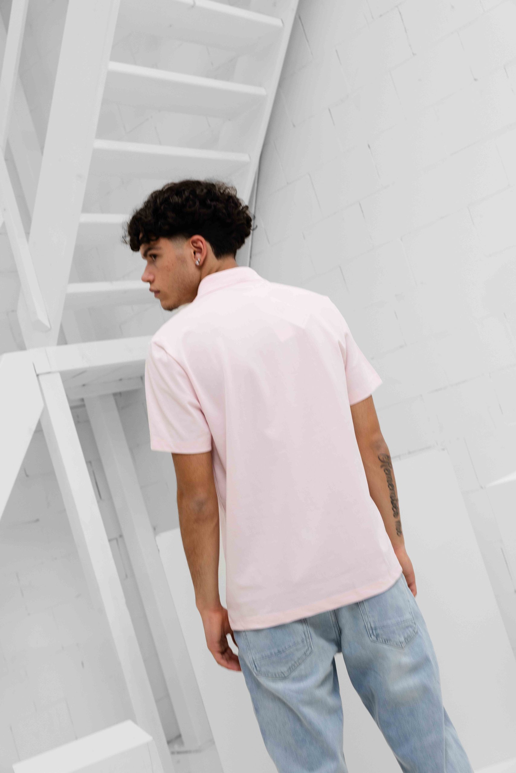 Lacoste Polo Heren Roze