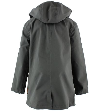 byLind Grøn Regnjakke - Balder - Elephant Grey