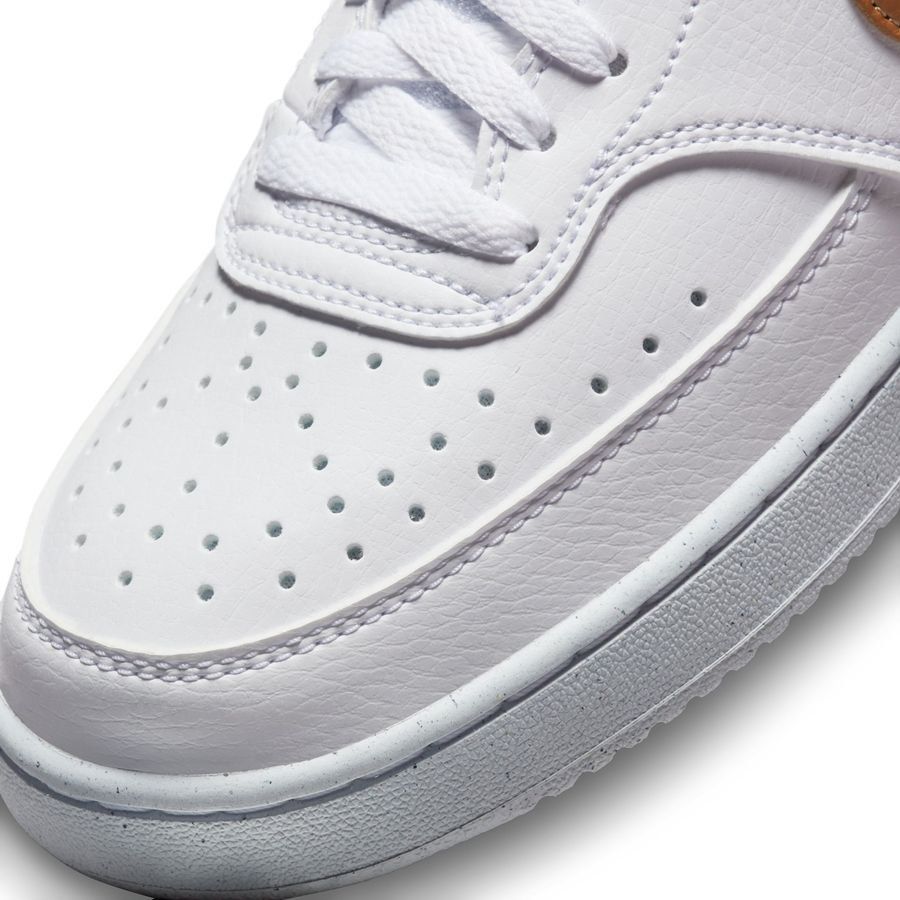 Nike Chaussures Court Vision Low Next Nature - Blanc/Doré Femme
