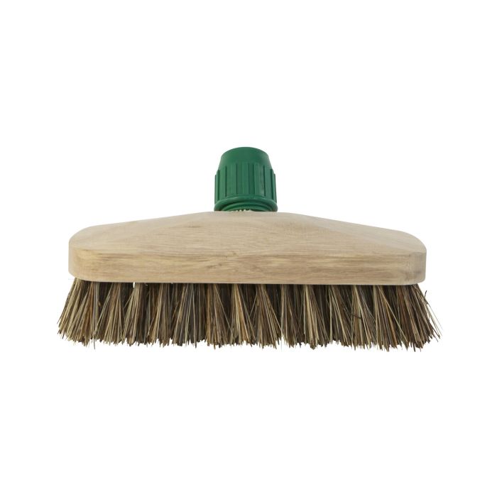 Luiwagen bezem Hout 23 cm met Steelhouder (131009S)