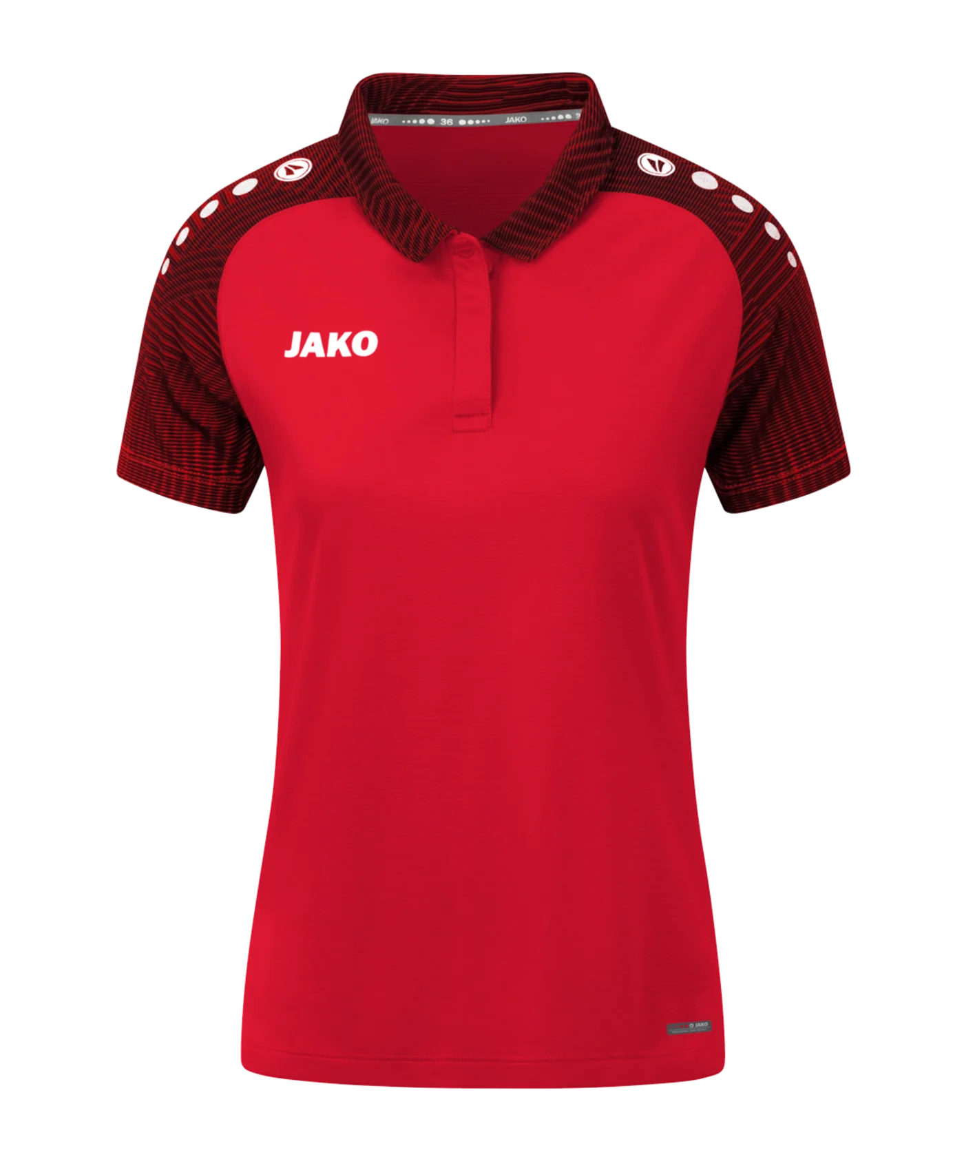 JAKO Performance Poloshirt Damen Rot Schwarz F101