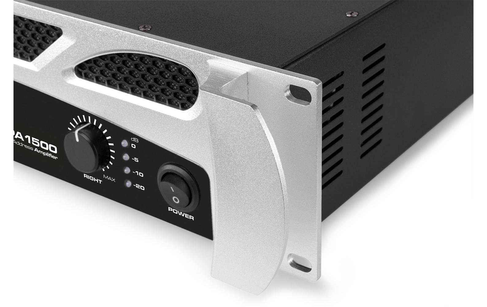 Endstufe VPA1500<br>PA-Endstufe mit 2x 750 W MP3, BT, USB