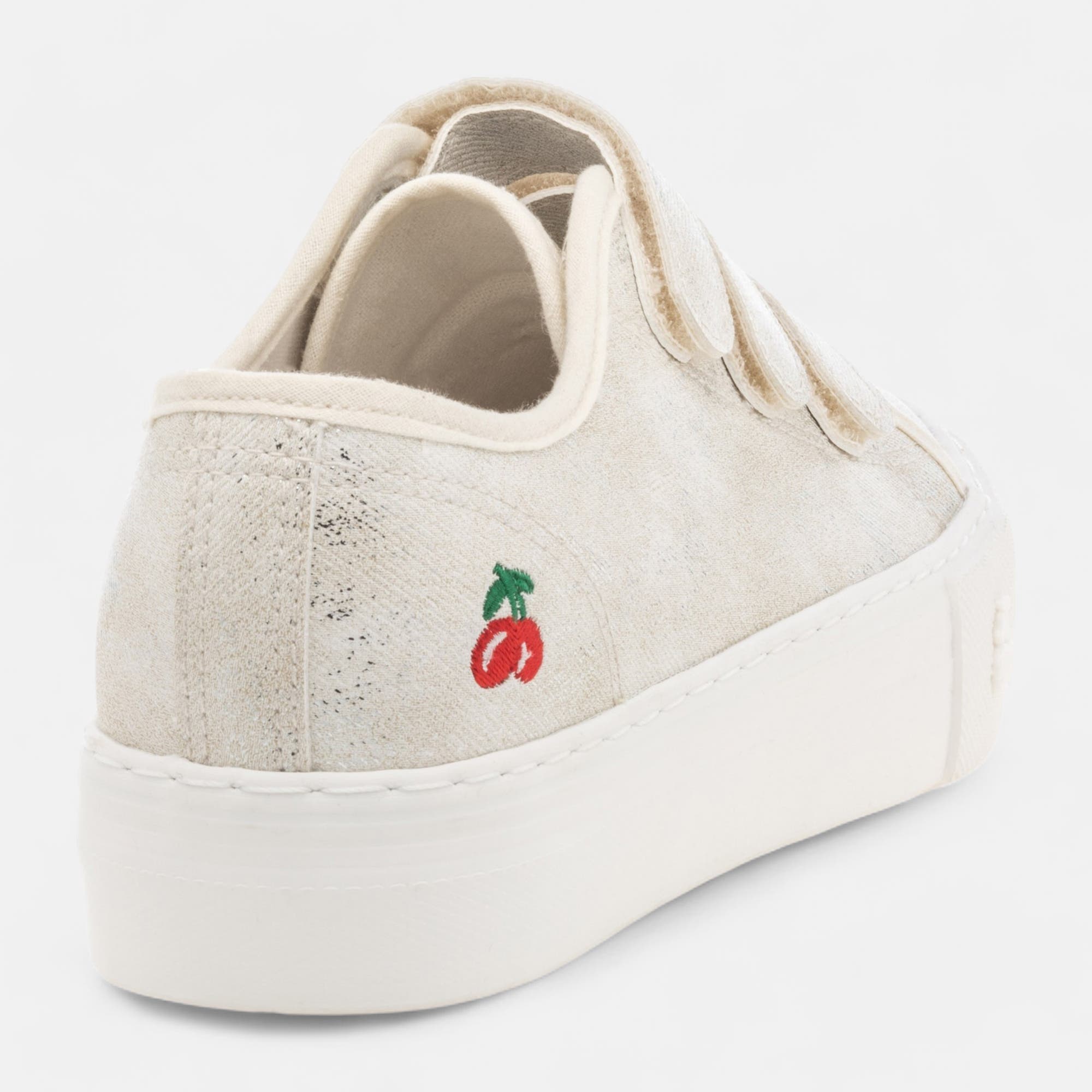 Baskets en toile Femme or