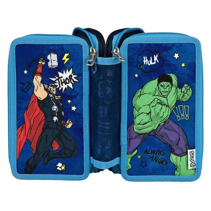 3-Vaks Gevulde Etui Avengers