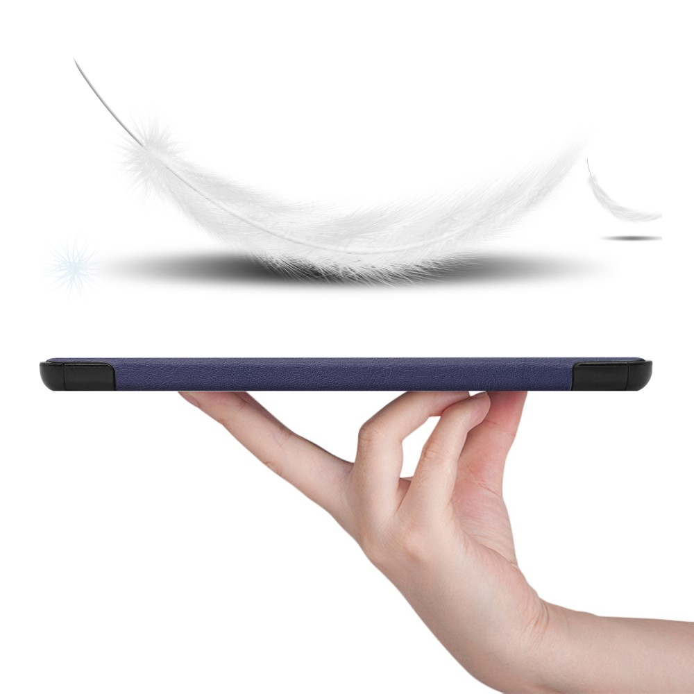 Samsung Galaxy Tab A7 Lite Leder Tasche Smart Cover Hülle - Blau