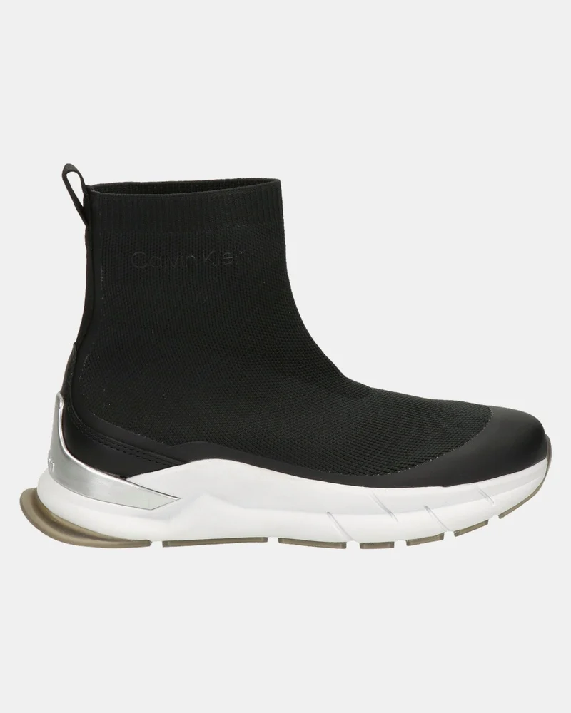 Calvin Klein Hoge sneakers  - zwart