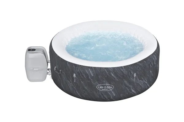 Bestway Lay-Z-Spa 60175, 669 L, 4 person(er), Rund, Boble/Jet massage, Grå, Hvid, 40 °C