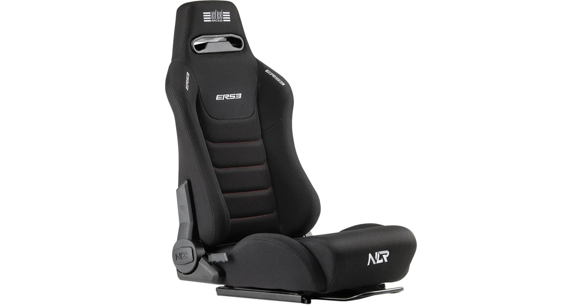Next Level RacingERS3 Elite Reclining Seat - Fabric & SIMAERO mesh edition racestoel  (Zwart)