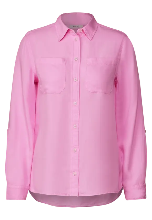 Lyocell Hemdbluse - tender rose