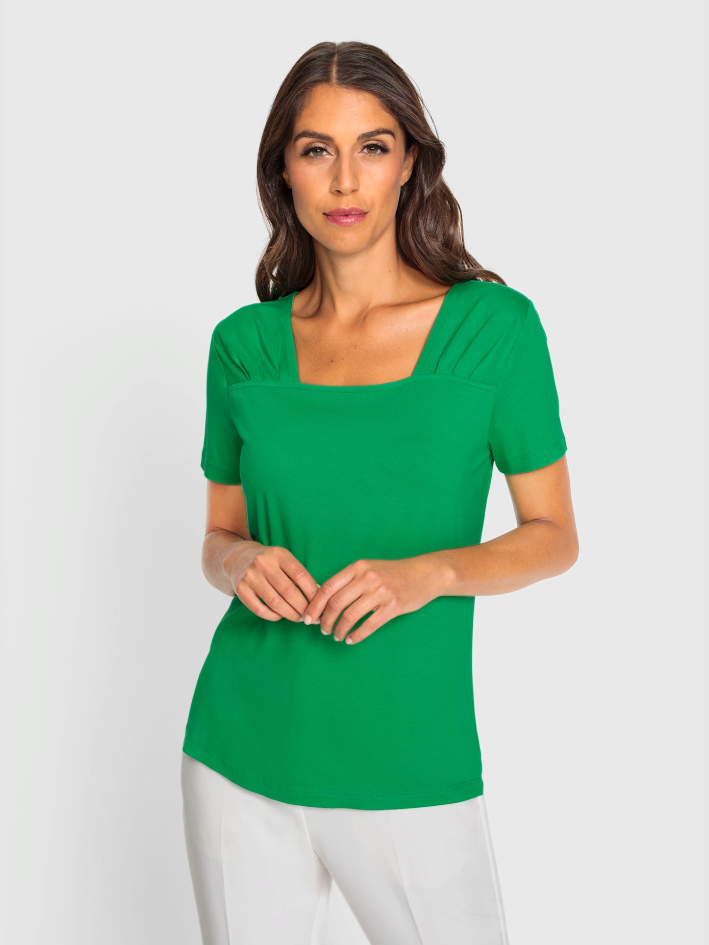 T-shirt plis décoratifs tendance