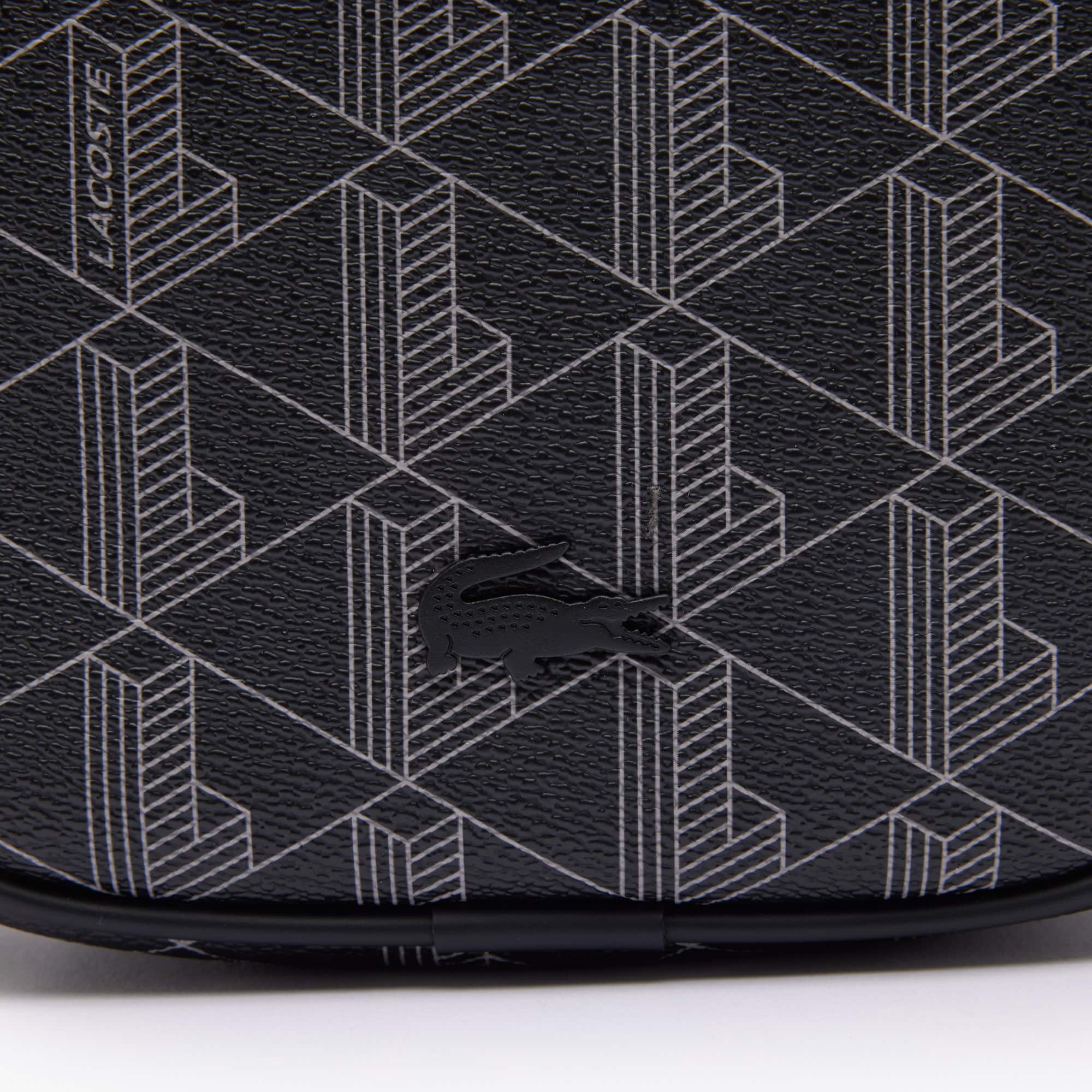 Sacoche verticale The Blend avec monogramme Sacoches & Pochettes - Noir - Lacoste - Homme