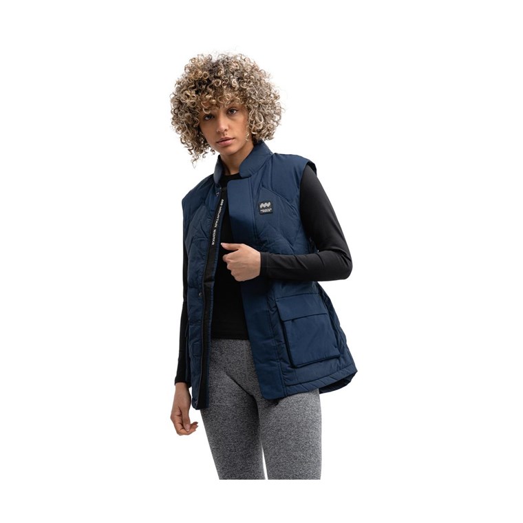 Mountain Works Utility Thermal Vest Dress Blue