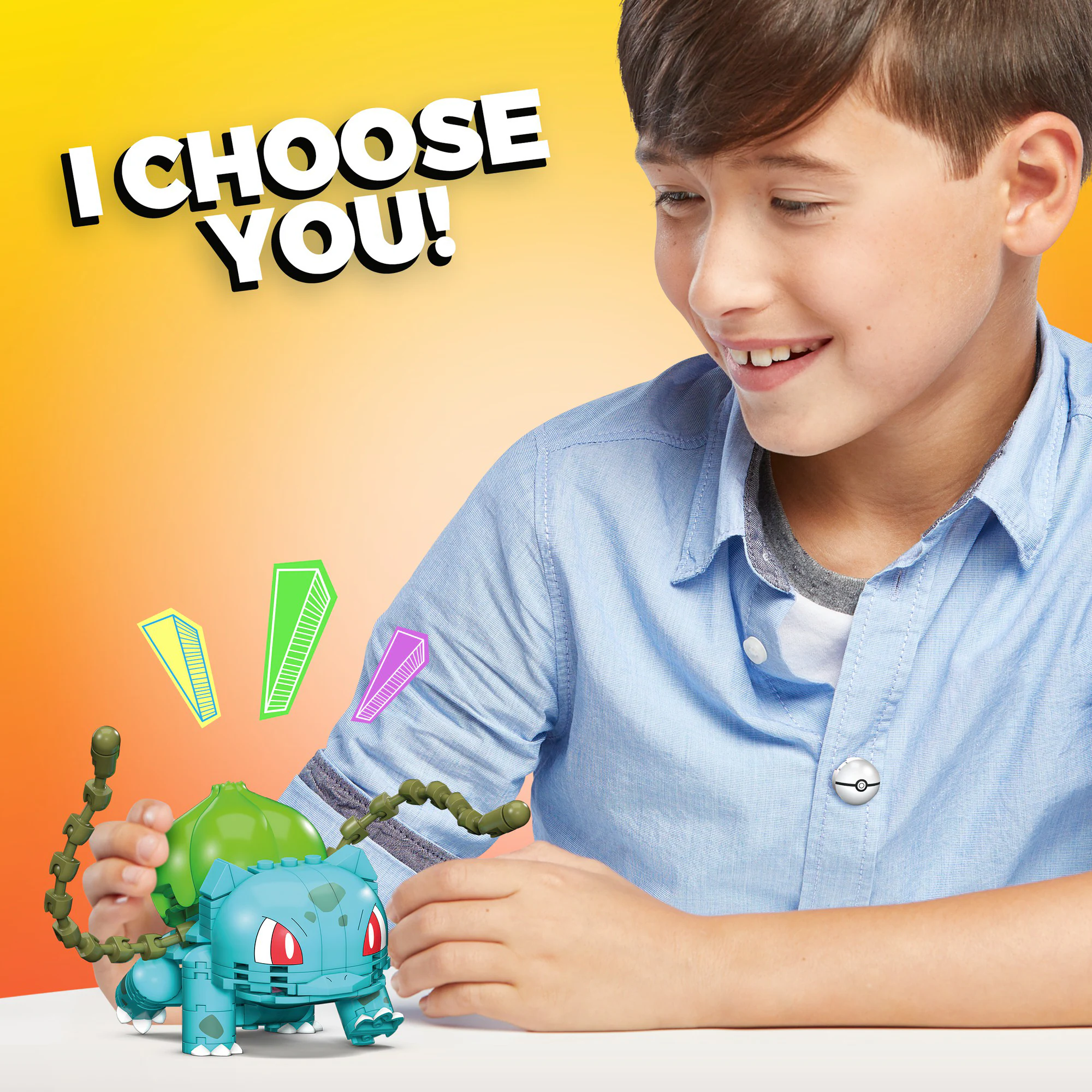 Mattel Konstruktionsspielzeug Pokémon Bisasam
