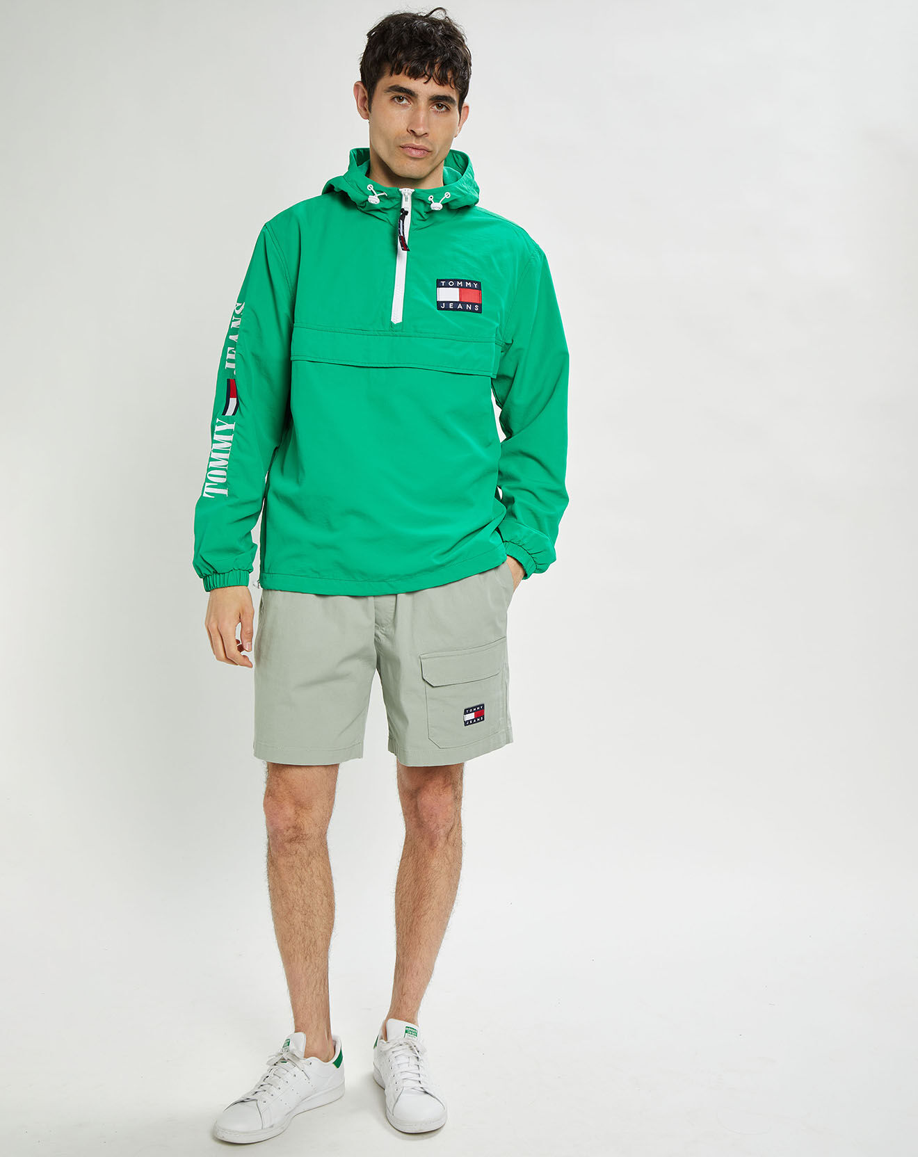 Tommy Jeans Coupe-vent Chicago Popover vert