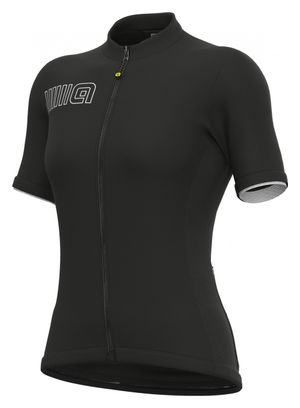 Maillot Manches Courtes Femme Alé Color Block Noir