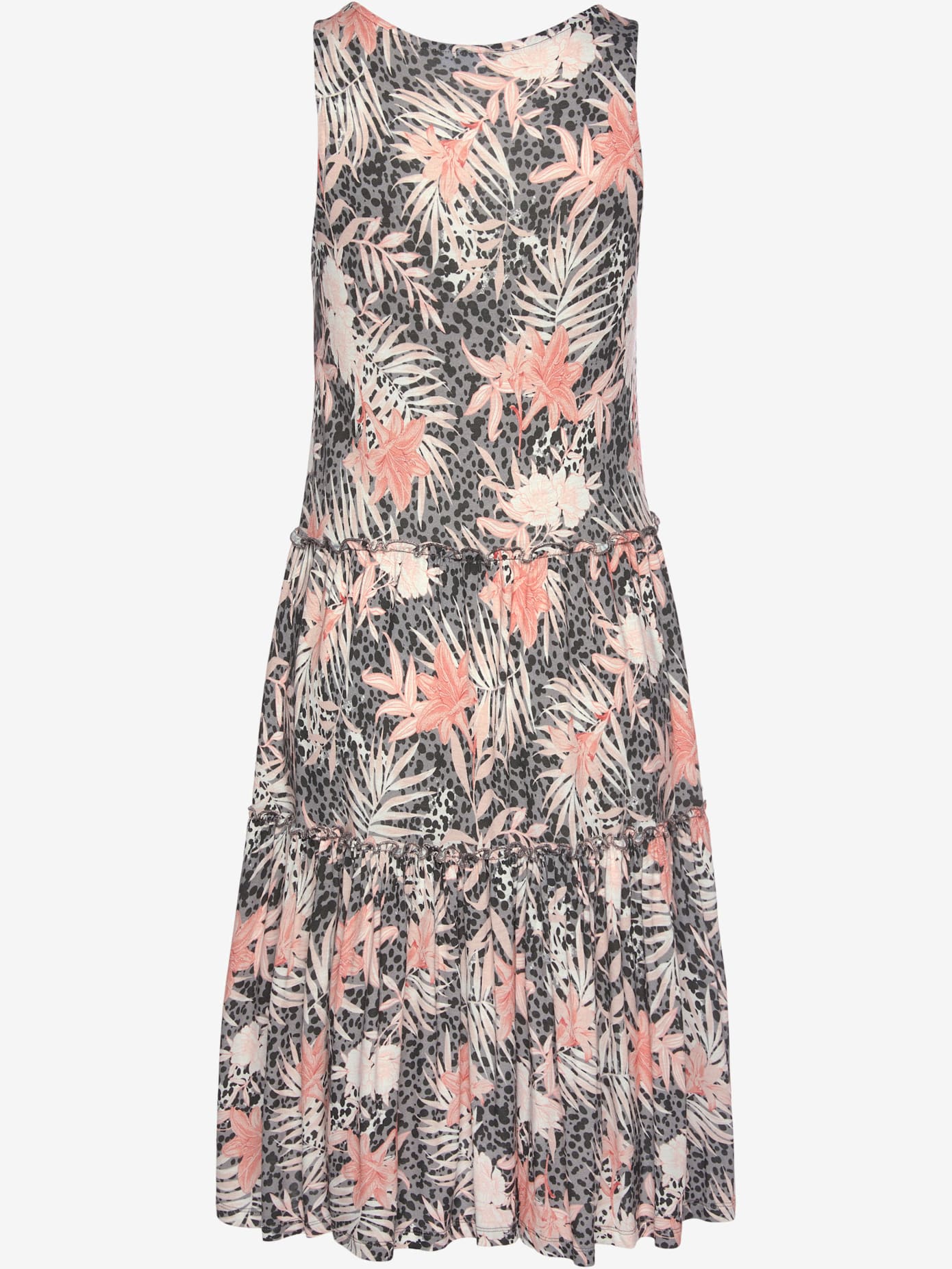 Robe en jersey encolure ronde
