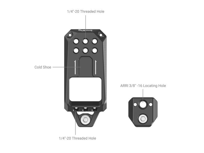 Smallrig Top Plate für Sony FX3 XLR Unit Deckplatte für Sony FX3 XLR-Einheit