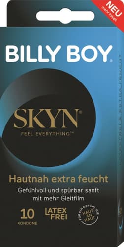 BILLY BOY SKYN Hautnah extra feucht Kondome 10er Pack, 53 mm, latexfrei, extra feucht