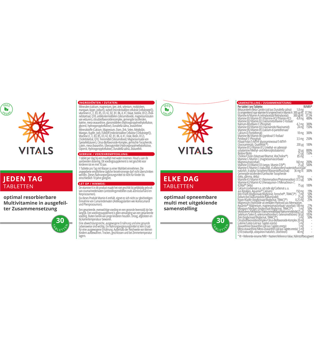 Vitals Elke dag (30 tabletten)