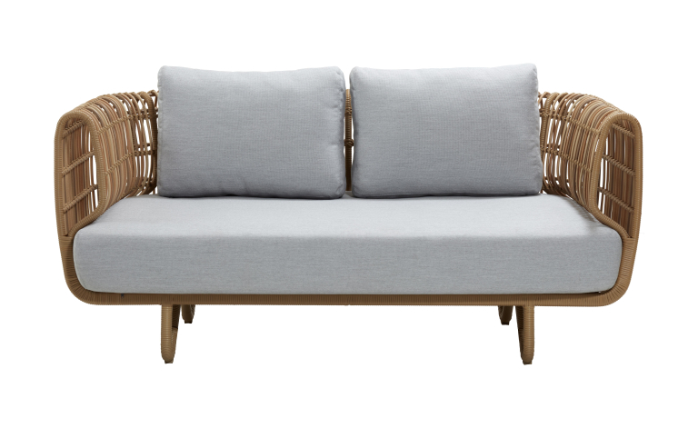 Cane-Line Nest Outdoor 2-zits loungebank naturel