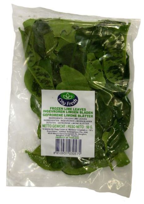 City Fresh Bevroren Limoenblaadjes 50g