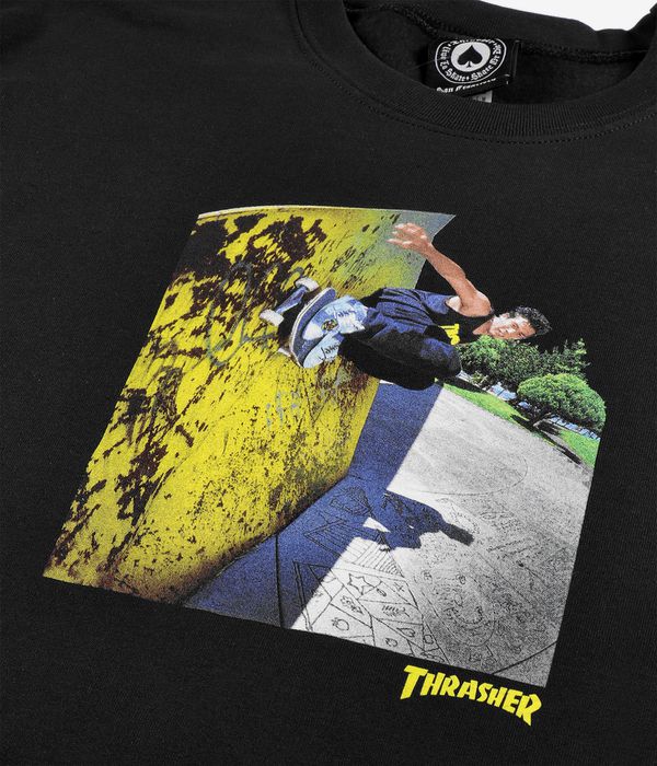 Thrasher Mic-E Wallride Sweatshirt (black) online kaufen | skatedeluxe