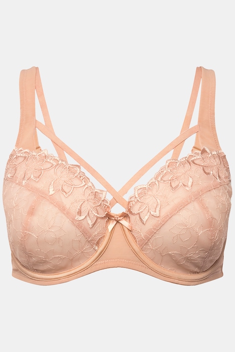 Bügel-BH, Stickerei, Cup C - F