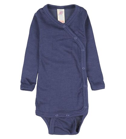 Engel Wickelbody l/ä - Wolle/Seide - Navy - Blue