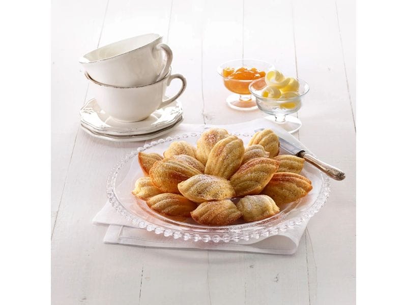 Lékué Madeleine-Backform Silikon, Rot, 9 Mulden Madeleines-Form