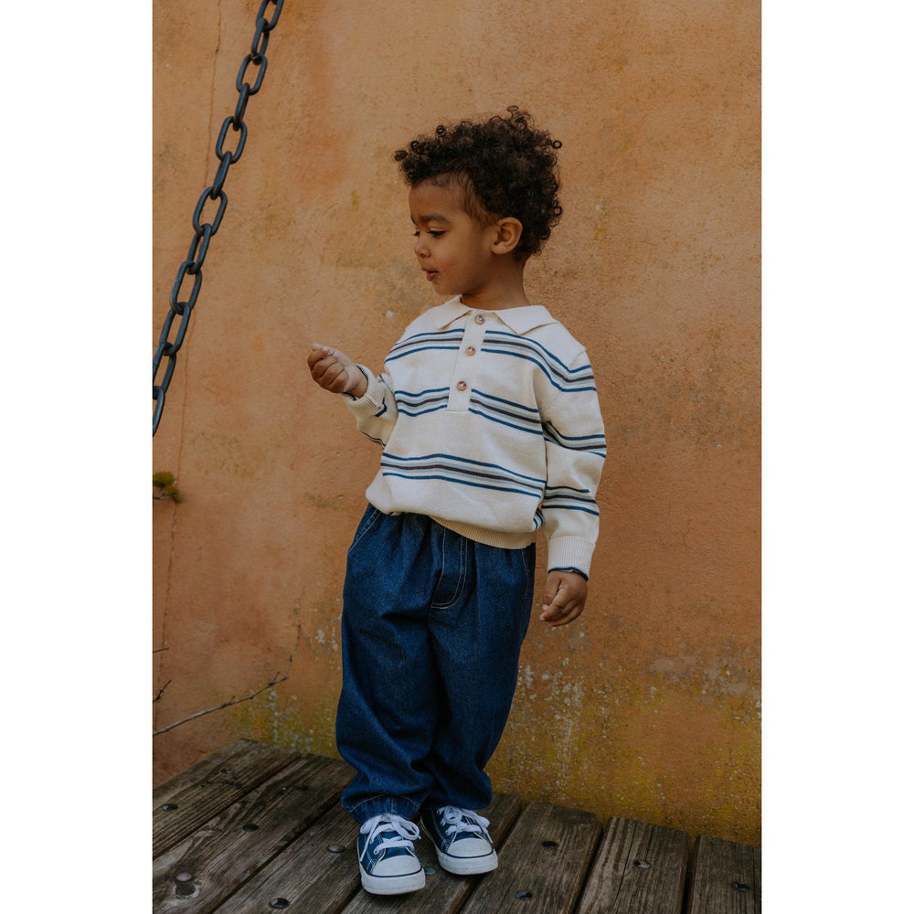 Køb Fliink Sandshell Stripe Benny Ls Polo